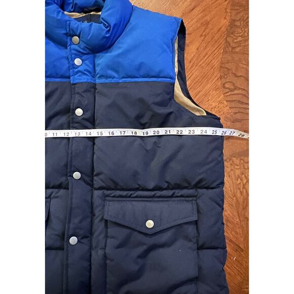 Old Navy Royal Navy Blue Zipper Snaps Puffy Vest, Men’s X-Large EUC - Picture 3 of 8
